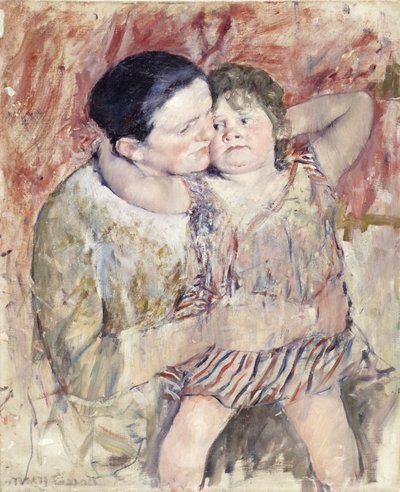 女性と子供（子供を持つマチルデ）、1900年頃 作： Mary Cassatt