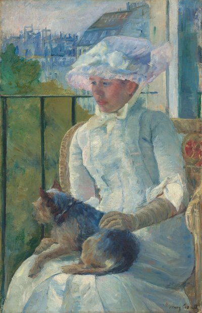 窓際の少女 作： Mary Cassatt