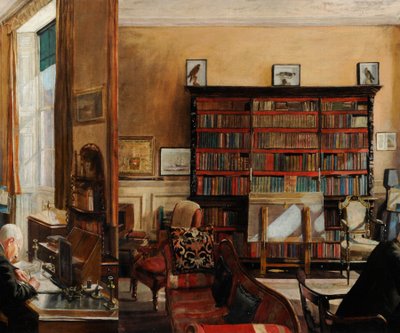 インテリア・スタディ 1937年頃（油彩・キャンバス） 作： Mary Dawson Elwell