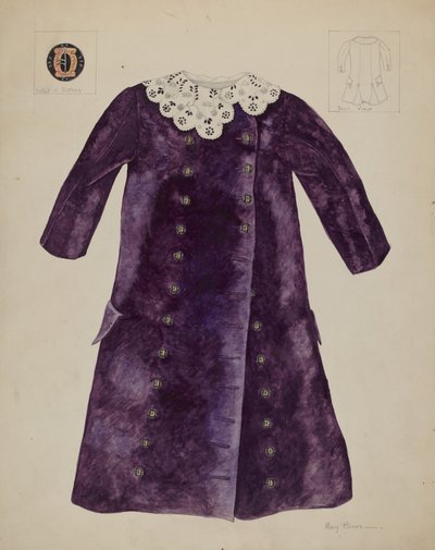 子供用コート、1937年頃。 作： Mary E Humes