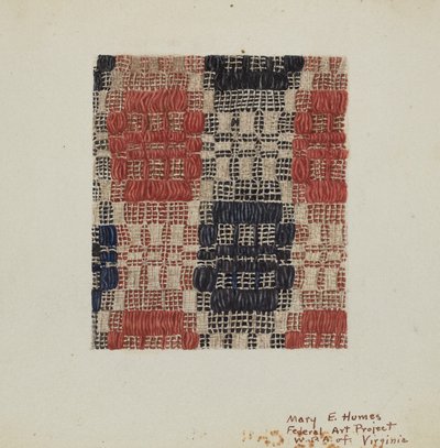 カバーレット、1938年頃 作： Mary E Humes