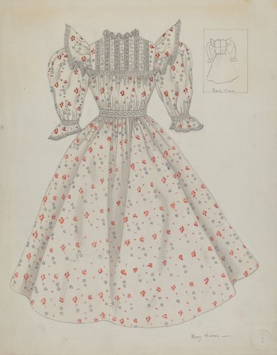 ドールドレス、1936年頃 作： Mary E Humes