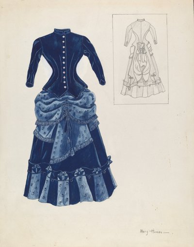 ドレス、1937年頃 作： Mary E Humes