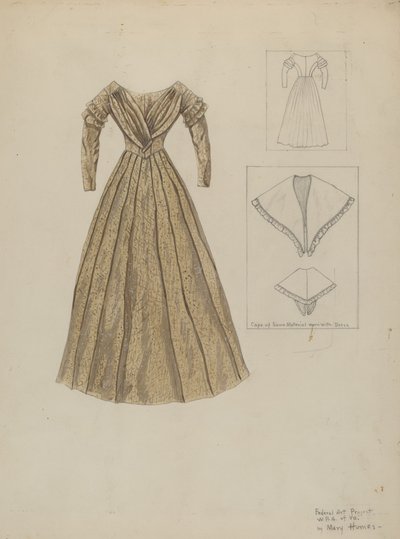 ドレス、1937年頃 作： Mary E Humes