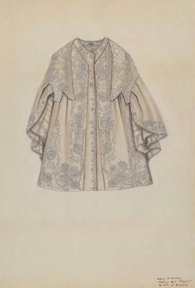 オペラクローク、1938年頃 作： Mary E Humes
