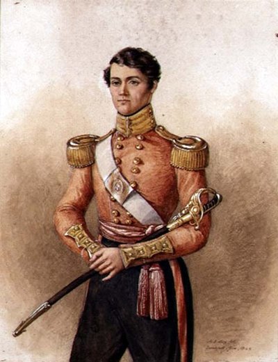 チャールズ・ハミルトン・ウェイク少佐の肖像（1871年没）第34ネイティブ・インディアン歩兵隊 作： Mary Ellen Best