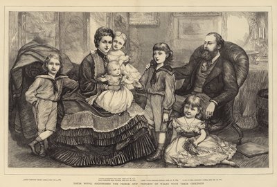 ウェールズの王子と王女と子供たち 作： Mary Ellen Edwards