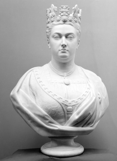ヴィクトリア女王、1874年頃（大理石製 作： Mary Grant