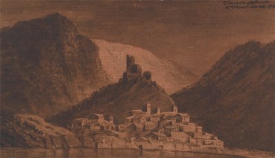 ローヌのタンの向かいにあるトゥルノン 作： Mary Harcourt