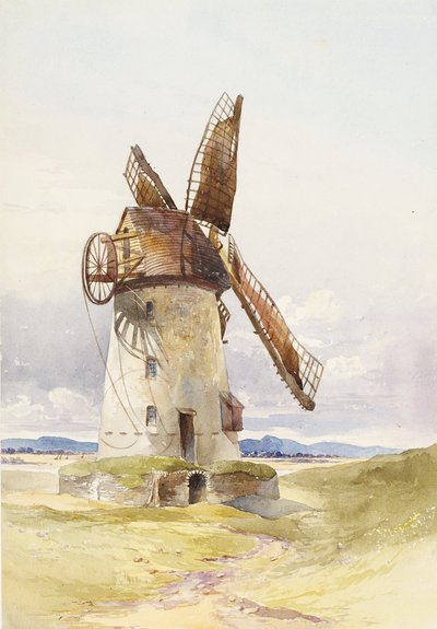 リザムミル、1845-55年頃（紙にトイレ） 作： Mary Harper