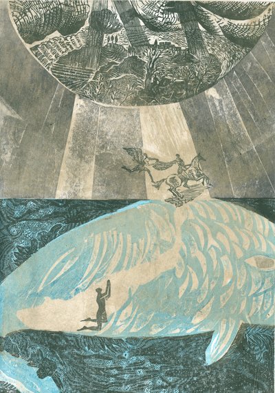 Talisman: Inside the body of the beast, 2015 (ビニール彫刻とコラグラフ) 作： Mary Kuper