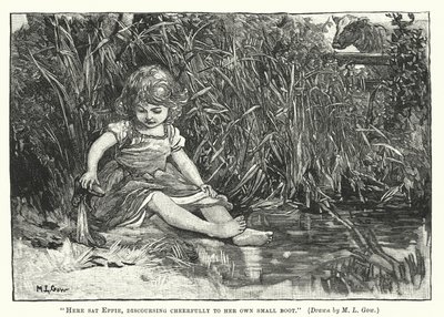 Silas Marner-ここに座ったエッピーは、自分の小さなブーツに元気に話しかけました 作： Mary L. Gow