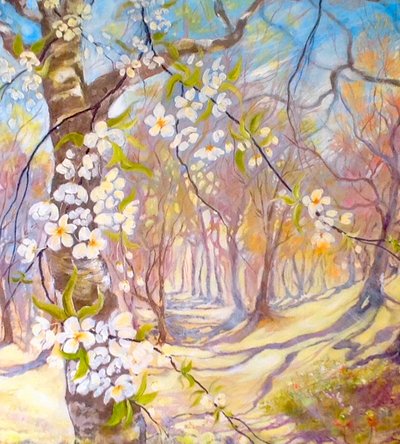 春の大花 作： Mary Smith