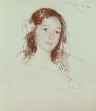 アデルの頭 作： Mary Cassatt