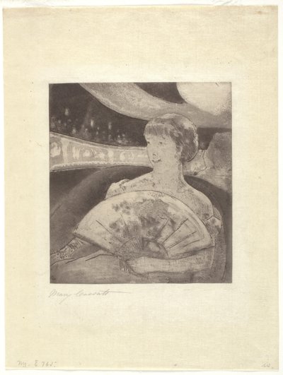オペラボックスで 作： Mary Stevenson Cassatt