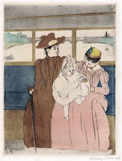 オムニバスで 作： Mary Stevenson Cassatt