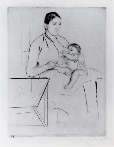 看護 作： Mary Stevenson Cassatt