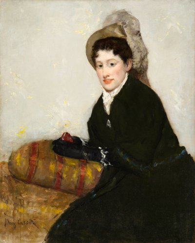 マチネのために服を着たマダムXの肖像 作： Mary Stevenson Cassatt