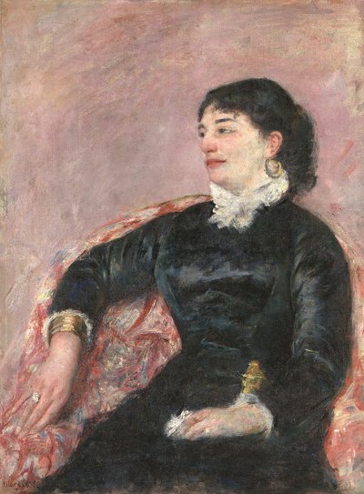 イタリア人女性の肖像 作： Mary Cassatt