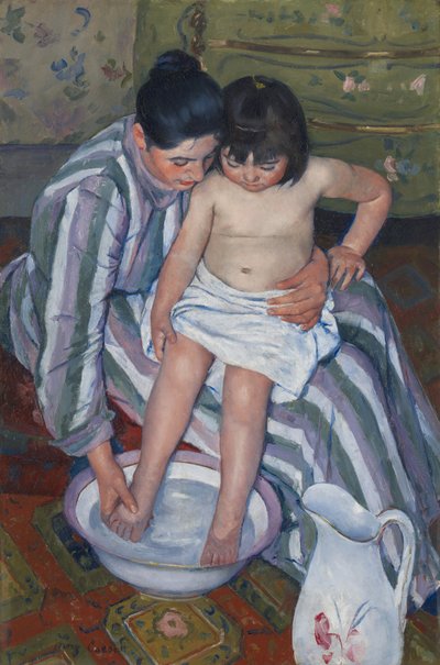 子どものお風呂 作： Mary Stevenson Cassatt