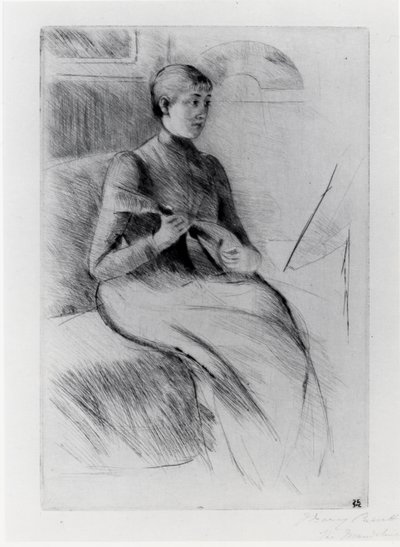 マンドリン奏者 作： Mary Stevenson Cassatt