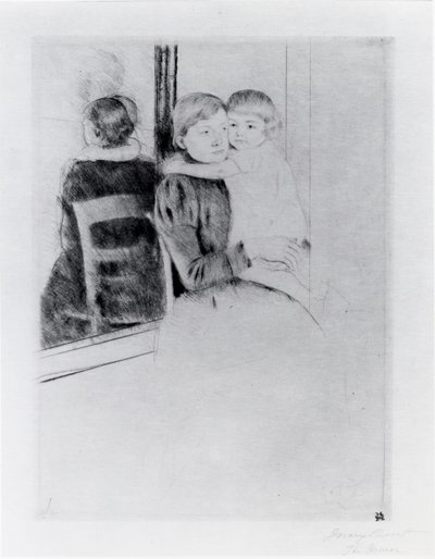 ザ・ミラー 作： Mary Stevenson Cassatt