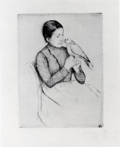 ザ・パロット 作： Mary Stevenson Cassatt