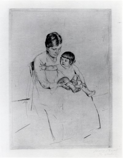 ストッキング 作： Mary Stevenson Cassatt