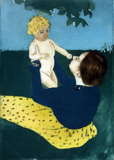 トチノキの木の下 1898年 メアリー・カサット 作： Mary Stevenson Cassatt