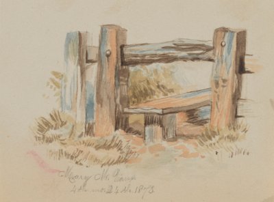 無題のスタイル」1873年 作： Mary Vaux Walcott