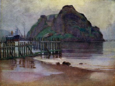 明け方の干潮、ダンバートンロック（カラーリソ） 作： Mary Young Hunter