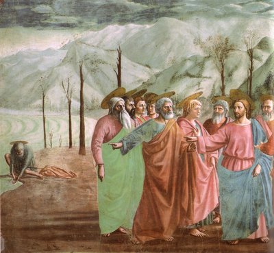 魚の口にコイン 作： Masaccio