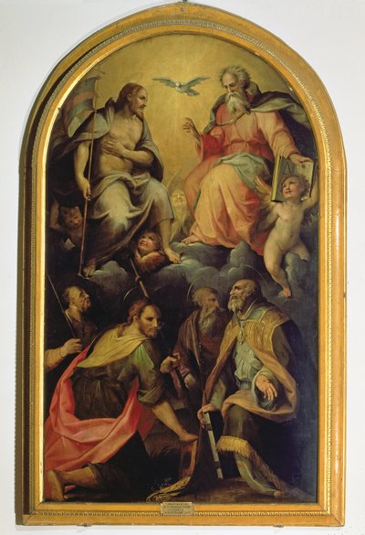聖人との聖三位一体 作： Maso da San Friano