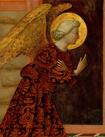 大天使ガブリエル、c。 1430年。 作： Masolino da Panicale