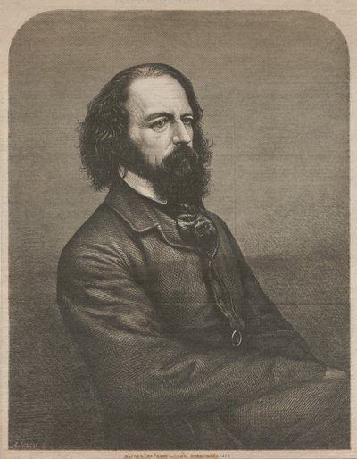 アルフレッドの肖像、テニスン卿 1809-1892 年、1864 年。 作： Mason Jackson