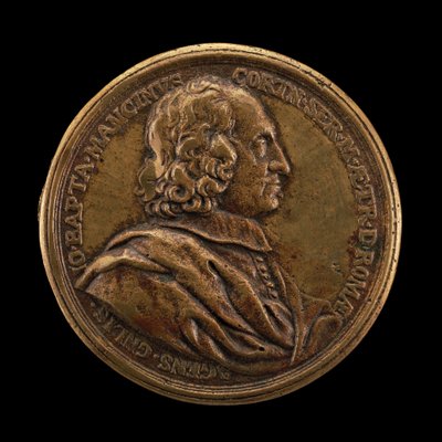 ジョヴァンニ・バッティスタ・マンチーニ、1694年死去、ローマのトスカーナ州のエージェント・ジェネラル［裏面］、1680年。 作： Massimiliano Soldani