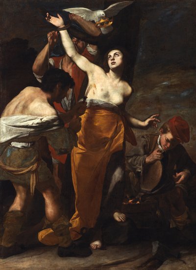聖アガサの殉教、1619年頃。 作： Massimo Stanzione
