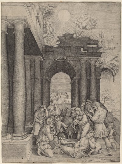 羊飼いの礼拝 作： Master HFE after Domenico Beccafumi