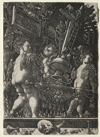 情熱の紋章を運ぶ天使、1533年。 作： Master H. L.