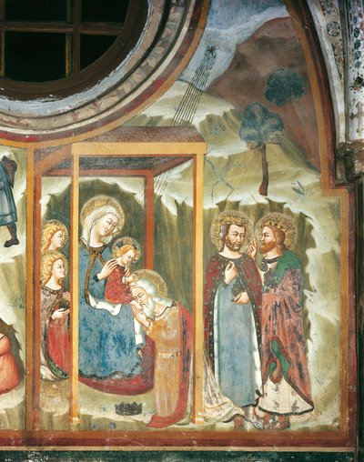 牧神の崇拝（フレスコ画 作： Master Trecentesco of Sacro Speco School
