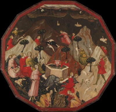 ニンフのアメトの発見、ca。 1410年。 作： Master of 1416