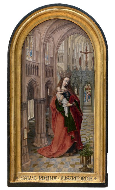 教会のマドンナ、1499年頃（パネルに油彩） 作： Master of 1499