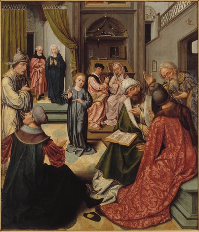 Christ among the Doctors, 1515.    1200724   ja       japanese Successfully Translated  Original: Double Cartouche with Two Heads and Symbols of Fame and Folly Translat: Double Cartouche with Two Heads and Symbols of Fame and Folly 1218811 ja japanese Succ 作： Master of 1518.