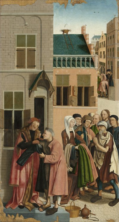 慈悲の7つの作品：裸の服、1504 作： Master of Alkmaar