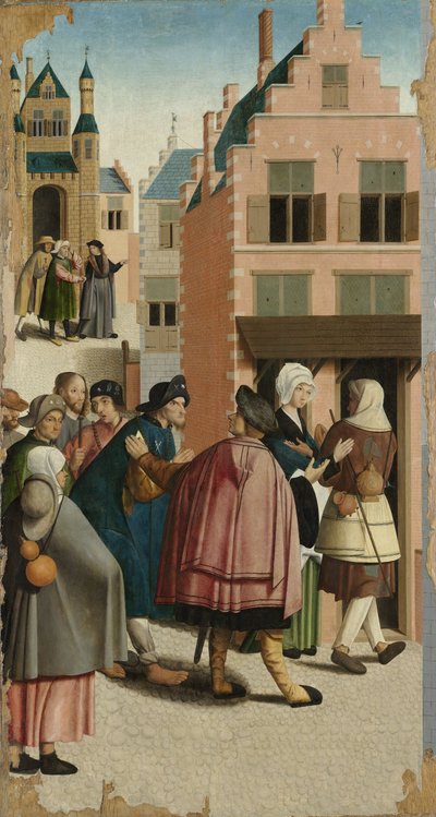 慈悲の7つの作品：旅行者を保護する、1504 作： Master of Alkmaar