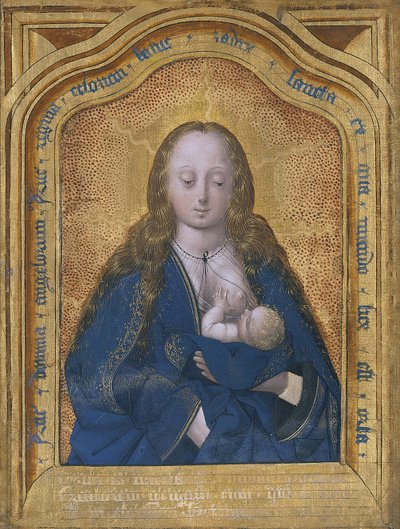 子を授乳する処女 作： Master of Antwerp