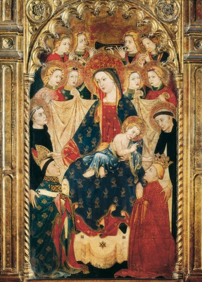 大司教ドン・サンチョ・ロハスの聖母の祭壇画（14～15世紀） 詳細 作： Master of Archbishop Don Sancho Rojas
