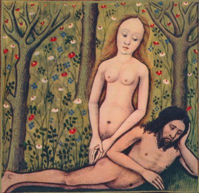 「イブ - 私たちの母コミューン」、1403年、1939年 作： Master of Berry