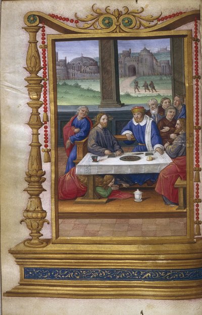 サイモンザファリサイ派の家でのごちそう、1500-1550 作： Master of Claude de France