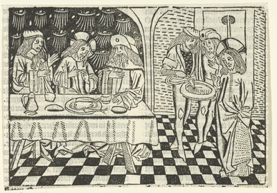 パリサイ人との食事 作： Master of Delft (attributed to)